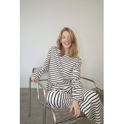 Boii - Nete Ls Tee - Off Dusty Blue/Navy