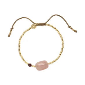 A Beautiful Story - Surprise Rose Quartz Bracelet - ONESIZE