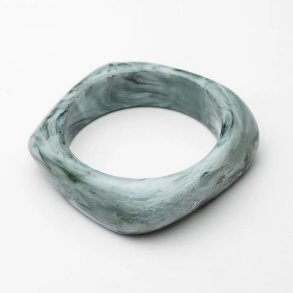 Bow 19 - Big square armb�nd - Green Marble