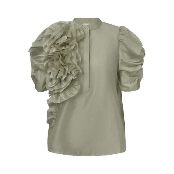 Gossia - Annsofi Blouse - Light Dusty Green