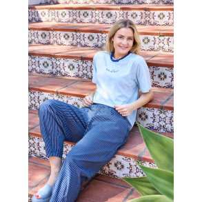Black Colour - Ally Barrel Pant - Navy