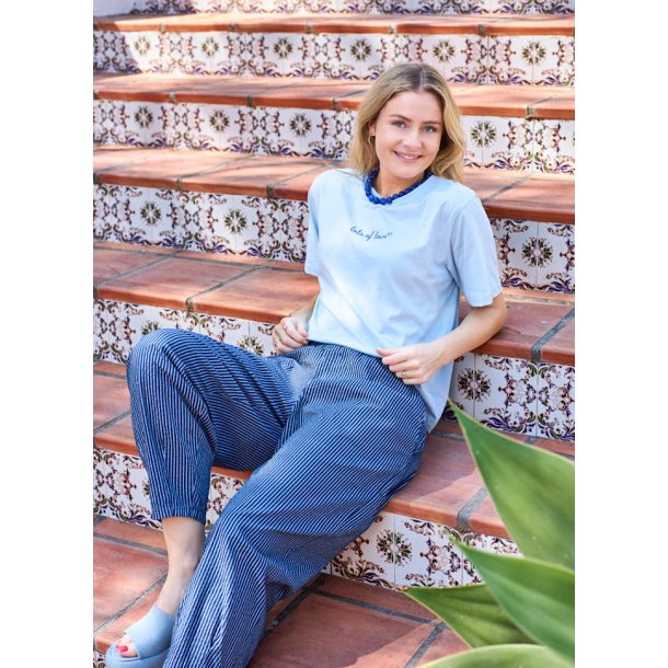 Black Colour - Ally Barrel Pant - Navy