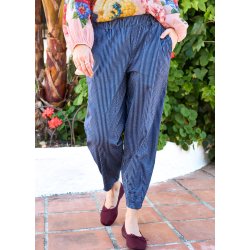 Black Colour - Ally Barrel Pant - Navy