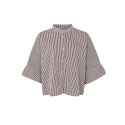 Black Colour - Ally Loose Shirt - Creme - ONESIZE
