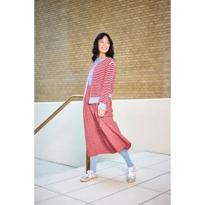 Black Colour - Cabbie skirt - Red Check