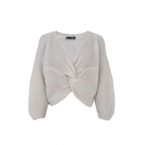 Black Colour - Bjoerk Cross Jumper - Off White