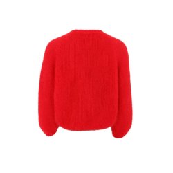 Black Colour - Bjoerk Cross Jumper - Red