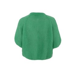 Black Colour - Bjoerk Patent Strik Cardigan - Green