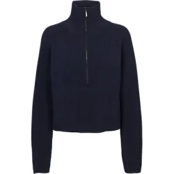 Basic Apparel - Cady Zip Sweater - Sky Captain