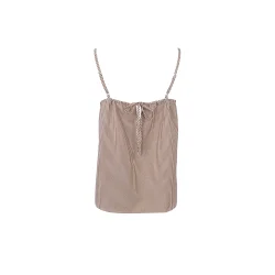 Black Colour - Catherine Strap top - Camel