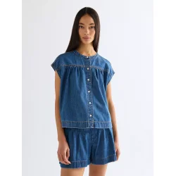Wrangler - Drop Shoulder Skjorte - Mystic Tide