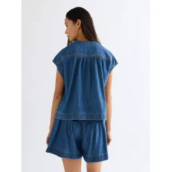 Wrangler - Drop Shoulder Skjorte - Mystic Tide