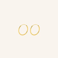 Pernille Corydon - Mini Plain Hoop - Guld - 20mm