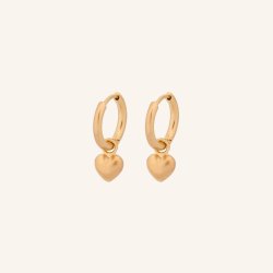 Pernille Corydon - Hearts Huggies - Guld - 10mm
