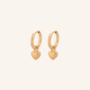 Pernille Corydon - Hearts Huggies - Guld - 10mm