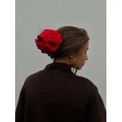 Pico - Giant Satin Rose Claw - Black