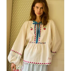 Sissel Edelbo - Falka Top - Off White - ONESIZE
