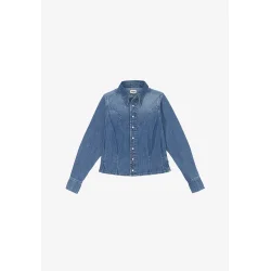 Wrangler - Femme Peplum Skjorte - Light Hand