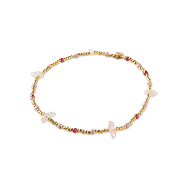 A Beautiful Story - Flashy Rose Quartz Bracelet - ONESIZE