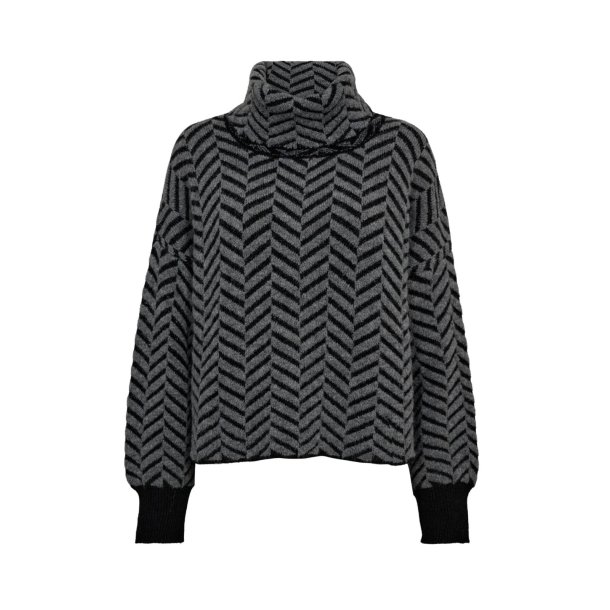 Gossia - Gina Sweater - Black Grey Mix