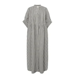 Gossia - Alexa Jo skjorte kjole - Creme Navy stripes