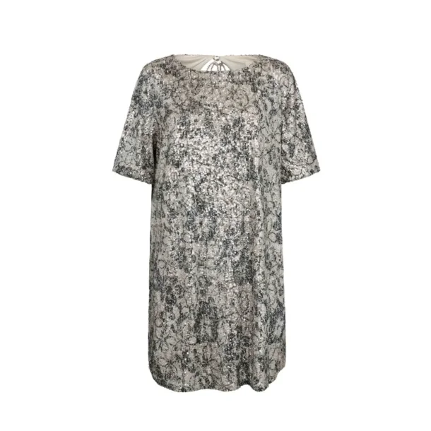 Gossia - Kattia Tee Kjole - Grey Silver