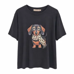 Marta - Inge Dog Tee - Black