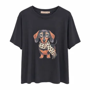 Marta - Inge Dog Tee - Black