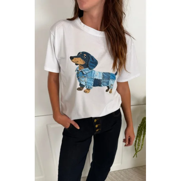 Marta - Inge Dog Tee - White