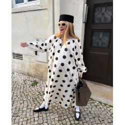 Sissel Edelbo - Lara Dress - Black Dot - ONESIZE