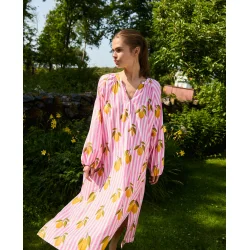 Sissel Edelbo - Lara Kjole- Pink Lemons - ONESIZE