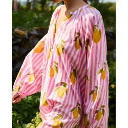 Sissel Edelbo - Lara Kjole- Pink Lemons - ONESIZE