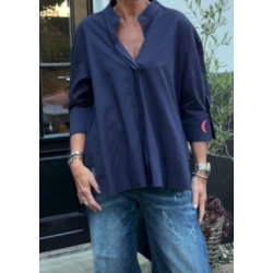 Wauw - Luna Skjorte Moon - Marine Blue