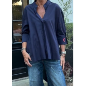 Wauw - Luna Skjorte Moon - Marine Blue