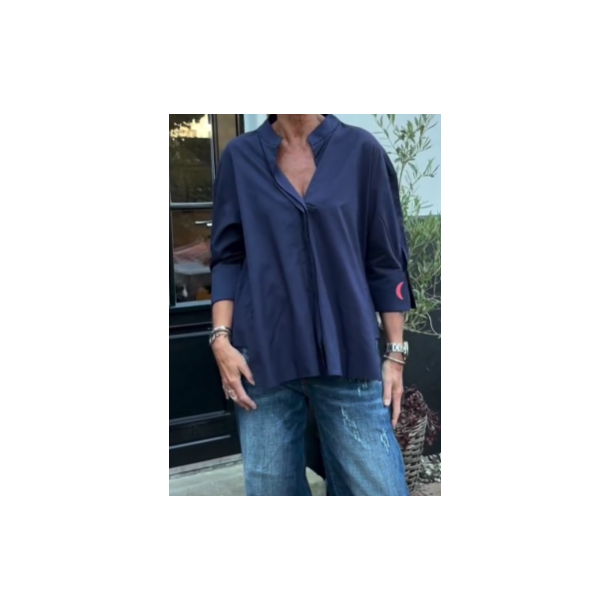 Wauw - Luna Skjorte Moon - Marine Blue