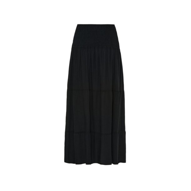 Marta - Princess Nederdel - Solid Black - Onesize