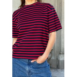 Boii - Mejse Tee - Navy / Red Stripes