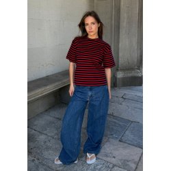 Boii - Mejse Tee - Navy / Red Stripes