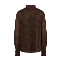 Mos Mosh - Ximena Glam LS blouse - Bracken