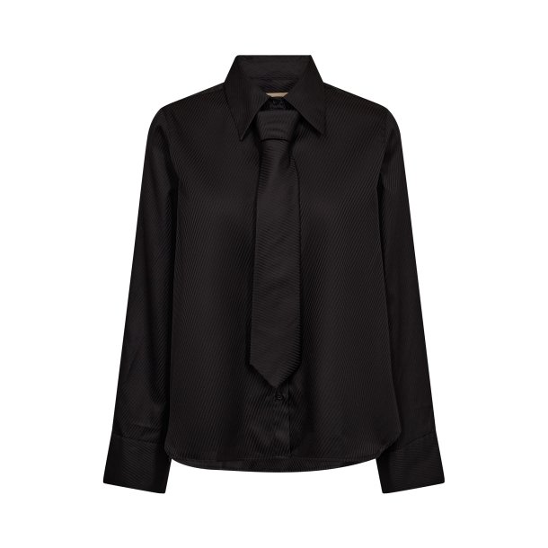 Mos Mosh Ayen Stripe Skjorte - Black