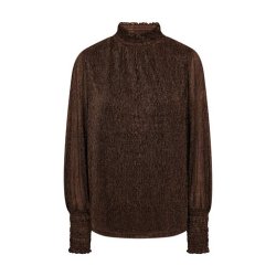 Mos Mosh - Ximena Glam LS blouse - Bracken