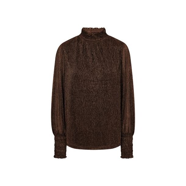 Mos Mosh - Ximena Glam LS blouse - Bracken