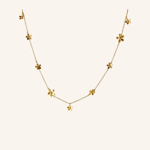 Pernille Corydon - Poppy Halskde - Guld - Adj 38-42 cm