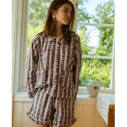 Sissel Edelbo - Nuvena Pyjamas s�t - Black Stribes 