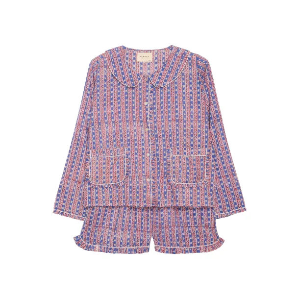 Sissel Edelbo - Nuvena Pyjamas s�t - Blue Stripes