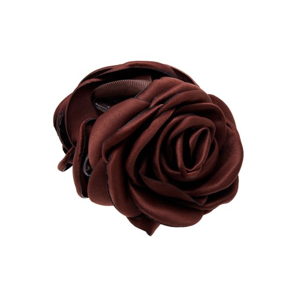  Pico - Small Satin Rose Claw - Chocolate