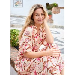 Black Colour - Zelene Raglan Dress - Coral