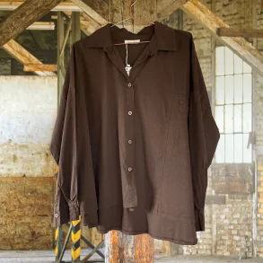 Cabana Living - Nadina skjorte - Brown - ONESIZE