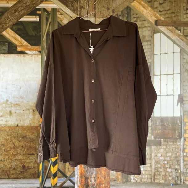 Cabana Living - Nadina skjorte - Brown - ONESIZE