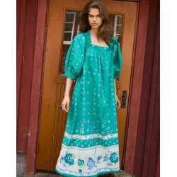 Sissel Edelbo -Ronda Kjole - Green - ONESIZE